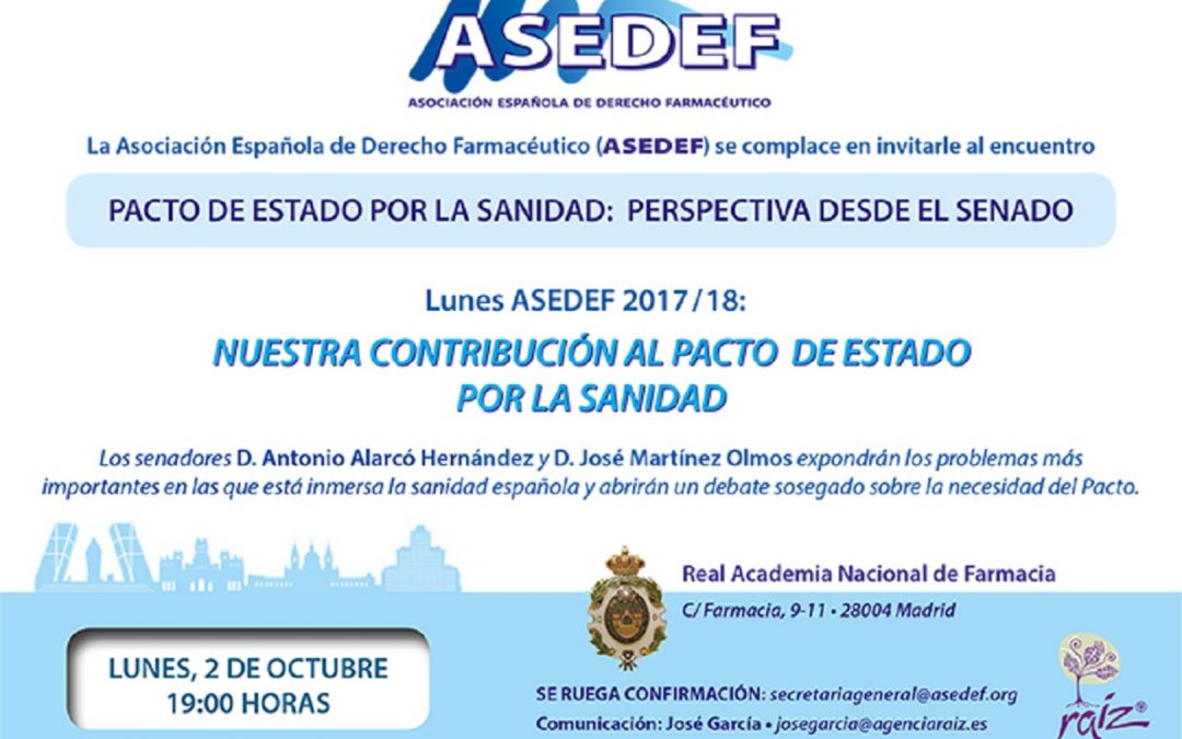 Ciclo ‘Nuestra contribución al Pacto de Estado por la Sanidad’