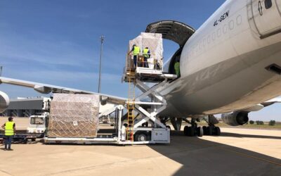 Fedifar posibilita la llegada de más de 26,5 millones de mascarillas a través de su corredor sanitario del Aeropuerto de Ciudad Real